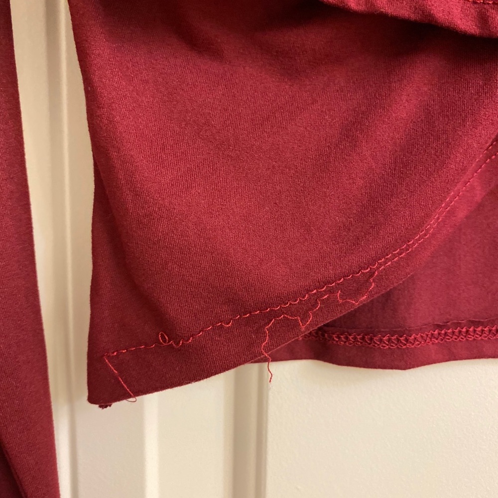 Gaze Deep maroon Crop top - Picture 5 of 6